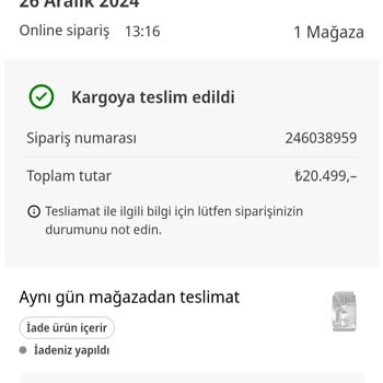 Yanlış İade İşlemi Ve Müşteri Hizmetleri Sorunu