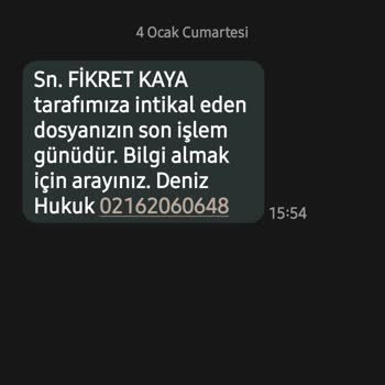 Yanıltıcı Hukuk Mesajları Hakkında Şikayet