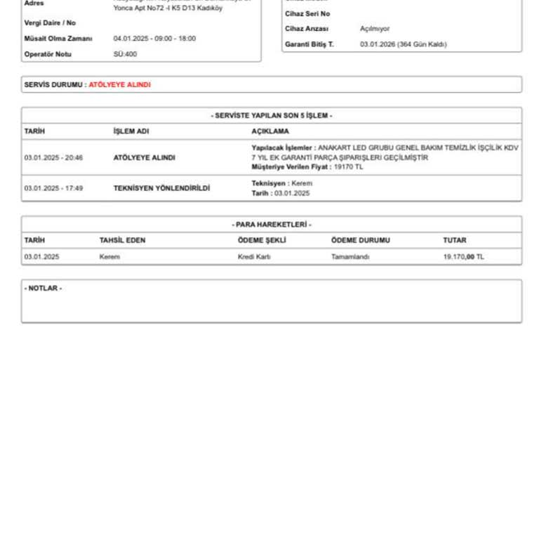 Yanıltıcı Servis Hizmeti Ve Para İadesi Sorunu