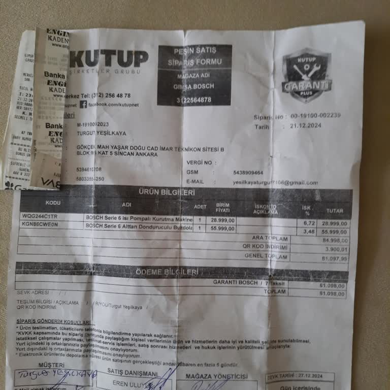 İptal Edilemeyen Sipariş Ve İade Sorunu