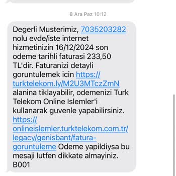 Türk Telekom'dan Beklenmedik Fatura Artışı