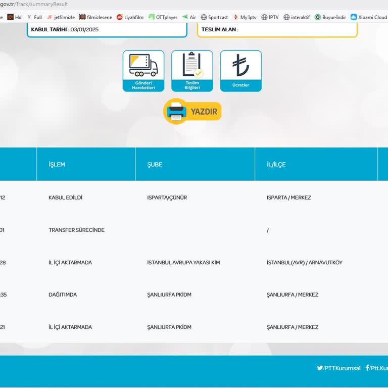 PTT Kargo Yanlış Adrese Teslimat Sorunu