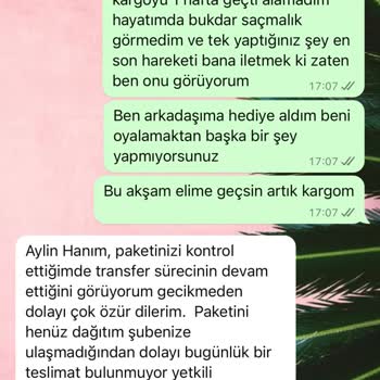 Teslimat Gecikmesi Ve İlgisizlik Sorunu