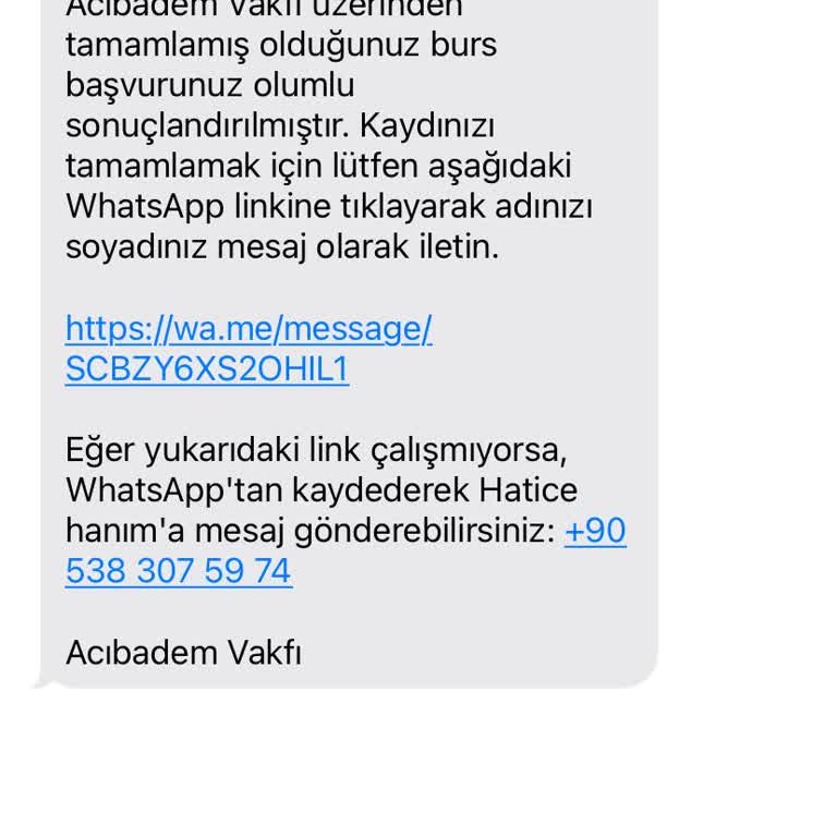 Burs Başvurusunda Güvenlik Endişesi