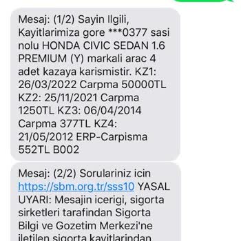 Araç Hasar Sorgulama Yanlışlığı