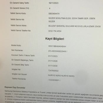 Samsung Servis İle Bitmeyen Çile