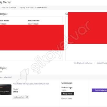 N11'den Aldığım SSD'ler Arızalı Çıktı, Firma İletişim Kurmuyor