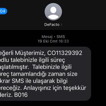 DeFacto Mobil Uygulama Ödemesi Kabusu: 2.5 Aydır İade Bekliyorum