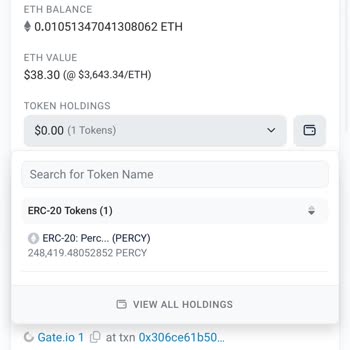 Percy Token Transfer Sorunu