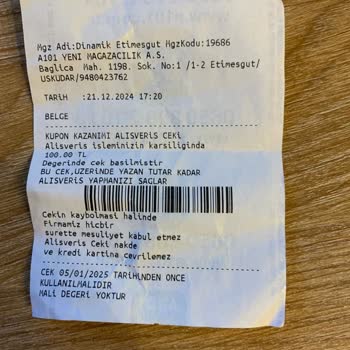 Alışveriş Çeki Kullanımında Yanıltıcı Uygulama