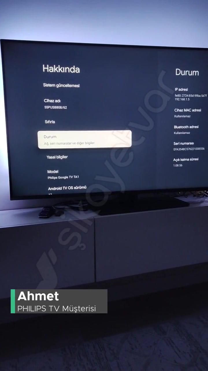 Philips TV 55PUS8808 Kablosuz İnternet Ve Bluetooth Sorunu videonun kapak resmi