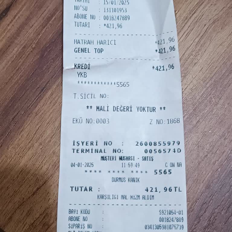 Yanıltıcı Fatura Ve İade Talebi