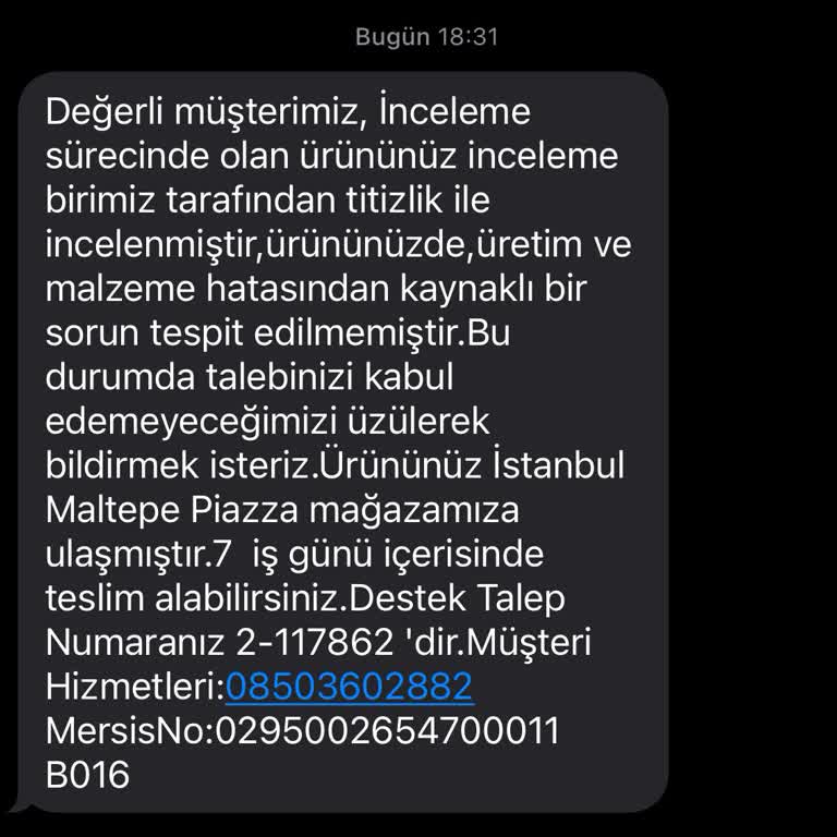 Avva Ürünlerinde Kalite Ve Hizmet Hayal Kırıklığı