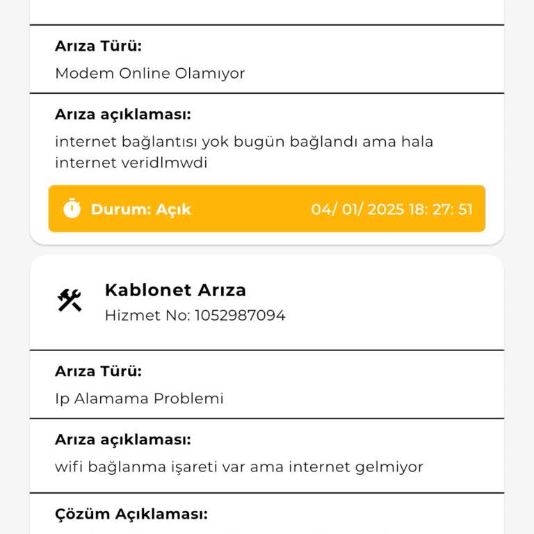 İnternet Bağlantı Sorunu Ve Yanıltıcı Bilgilendirme