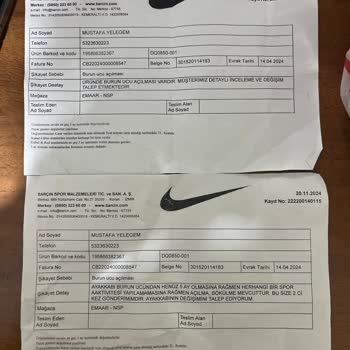 Nike Ayakkabının Kalite Sorunu Ve Yetersiz Müşteri Hizmeti
