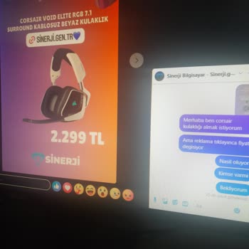 Sinerji PC'de Fiyat Yanıltmacası Ve İletişim Sorunu