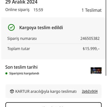 Media Markt Ve Kartur Lojistik İle Teslimat Sorunu