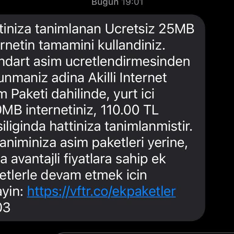Vodafone'un Yüksek Ücretli Ve Hızla Tükenen İnternet Paketleri