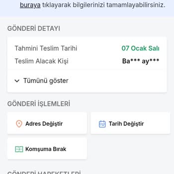 Acil Teslimat Sorunu