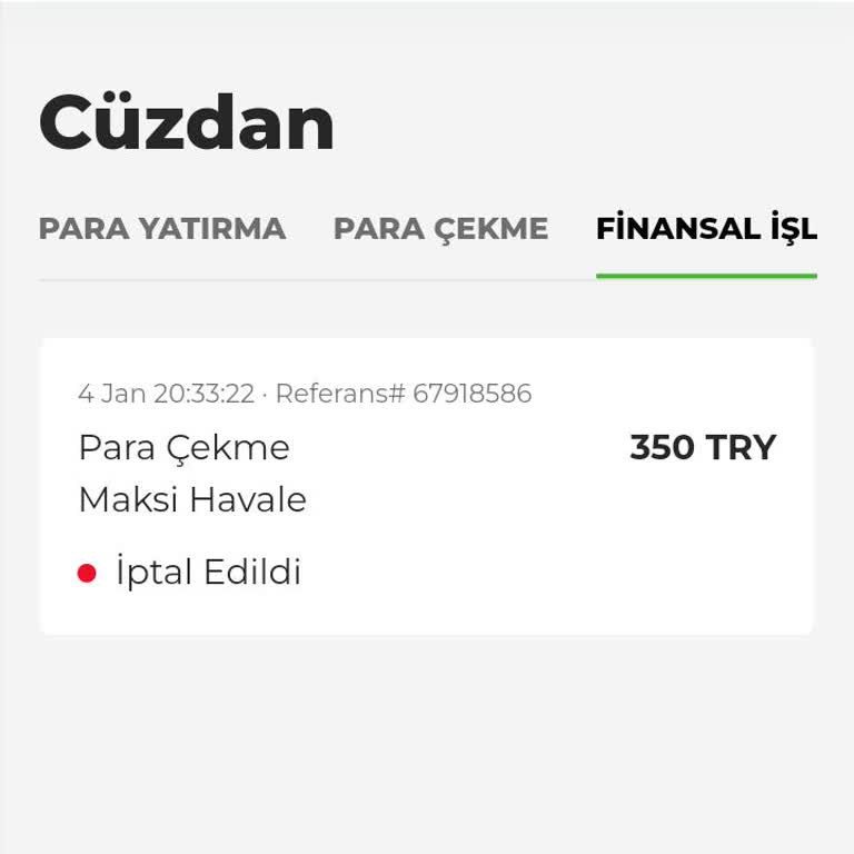 Haksız İptal Ve Kayıp Bakiye Sorunu