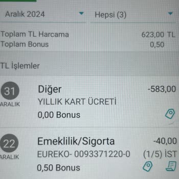 Beklenmedik Kart Ücreti Ve Bilgilendirmeden Sigorta Poliçesi