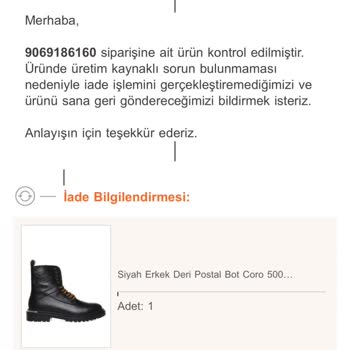 Harley Davidson Botun Kalitesizliği Ve İade Sorunu