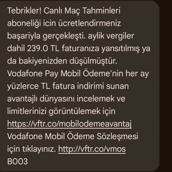 Yanlış Abonelik Ücretlendirmesi Sorunu