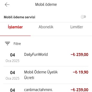 Yanlış Abonelik Ücretlendirmesi Sorunu