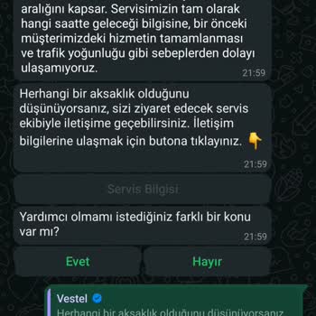 Vestel Servis Randevularında Sürekli Erteleme Sorunu