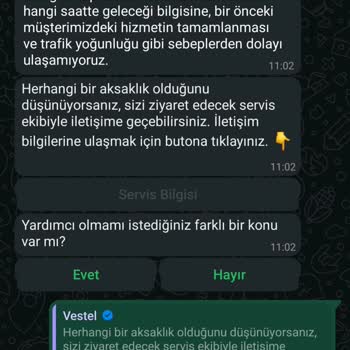 Vestel Servis Randevularında Sürekli Erteleme Sorunu