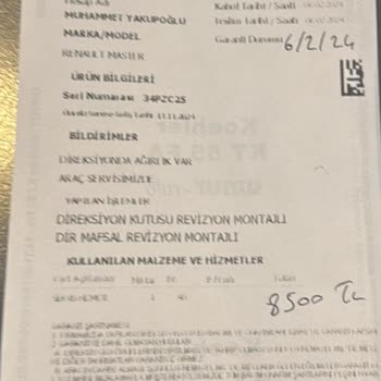 Yanıltıcı Hizmet Ve Kalitesiz Parça Kullanımı