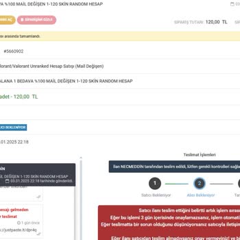 Satın Aldığım Hesap Bilgileri Değiştirildi Ve Geri Alındı