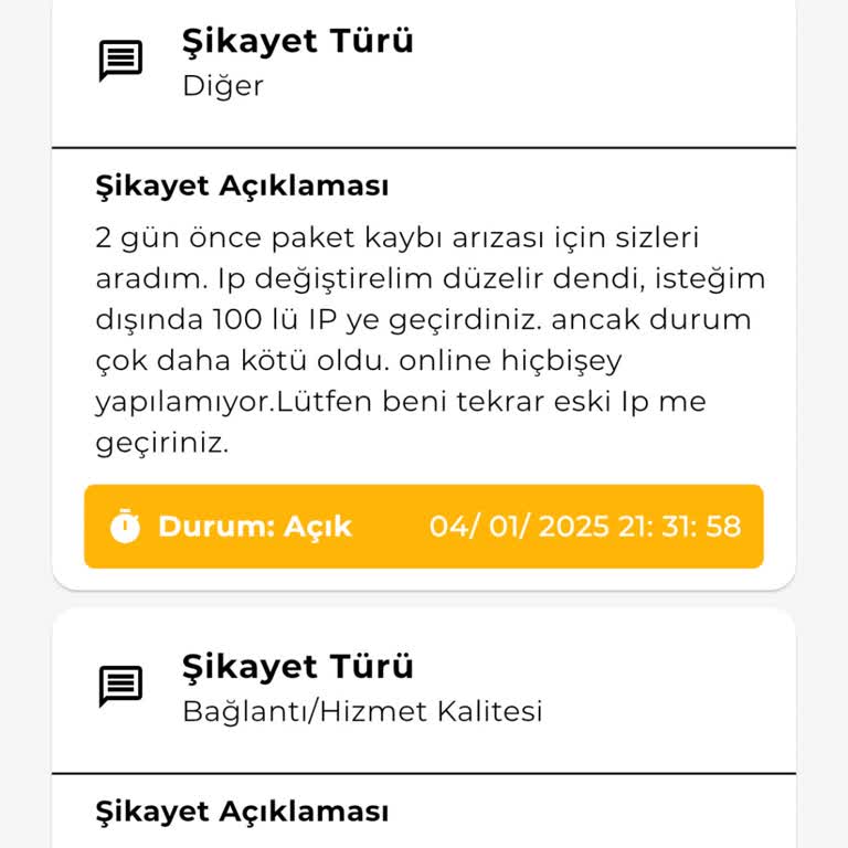 İstenmeyen IP Değişikliği Sorunu