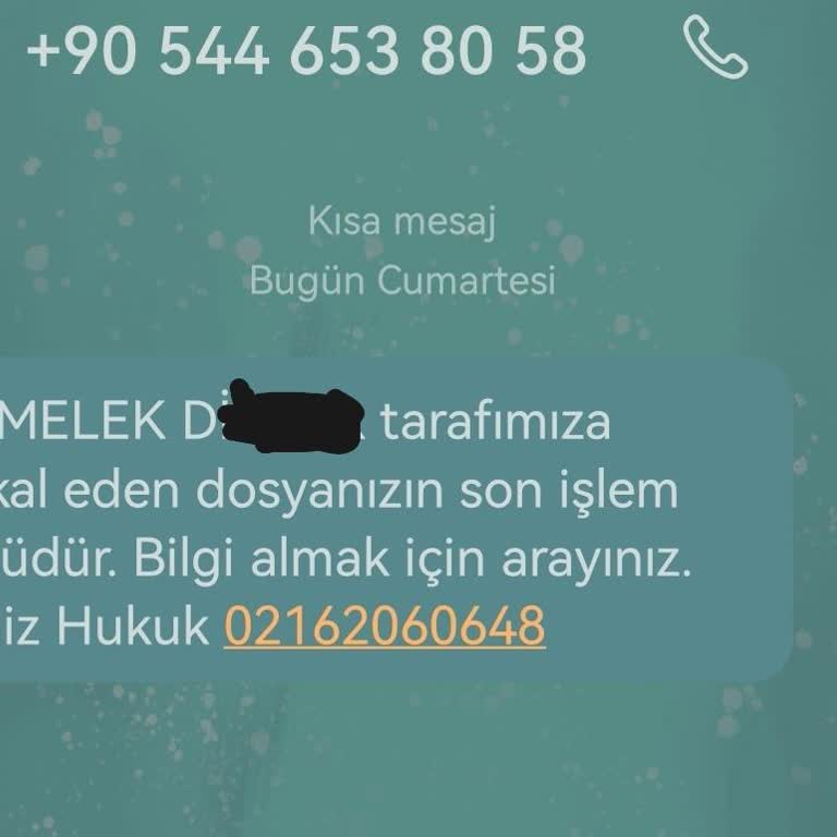 Yanıltıcı Mesaj Ve Sahte Hukuk Bürosu Uyarısı