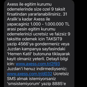 Akbank'ın Faizsiz Taksit Kampanyası Mağduriyeti