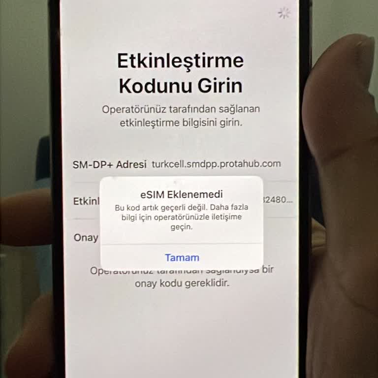 E-sim Bağlantı Sorunu Ve Yetersiz Müşteri Hizmetleri