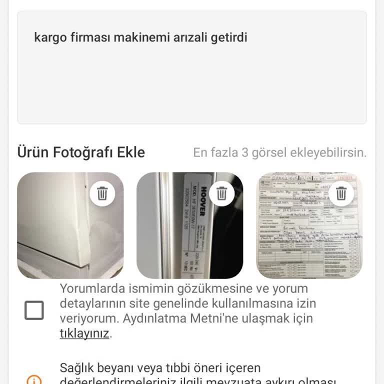 Borusan Lojistik'in Hasarlı Ürün Teslimatı Ve İade Sorunu