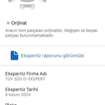 Ekspertiz Raporu Görüntüleme Sorunu