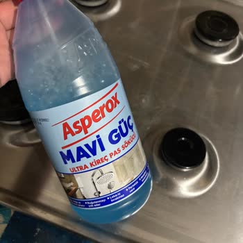 Asperox Mavi Güç İle İnox Ocakta Kalıcı Leke Sorunu