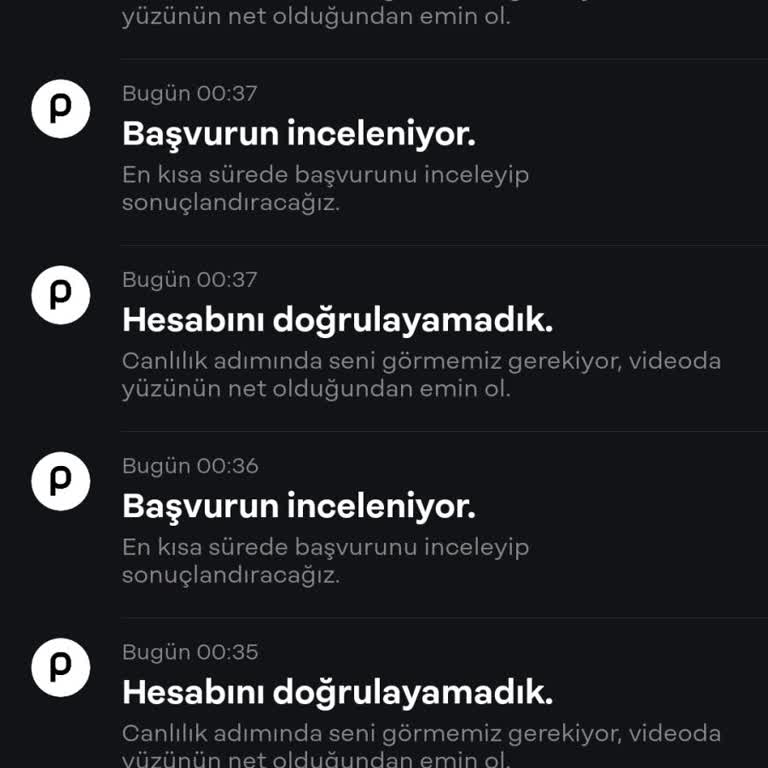 Papara Canlılık Kontrolünde Sürekli Sorun Yaşıyorum