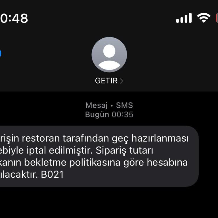 GetirYemek Uygulamasında Sürekli Geciken Yemek Teslimatları