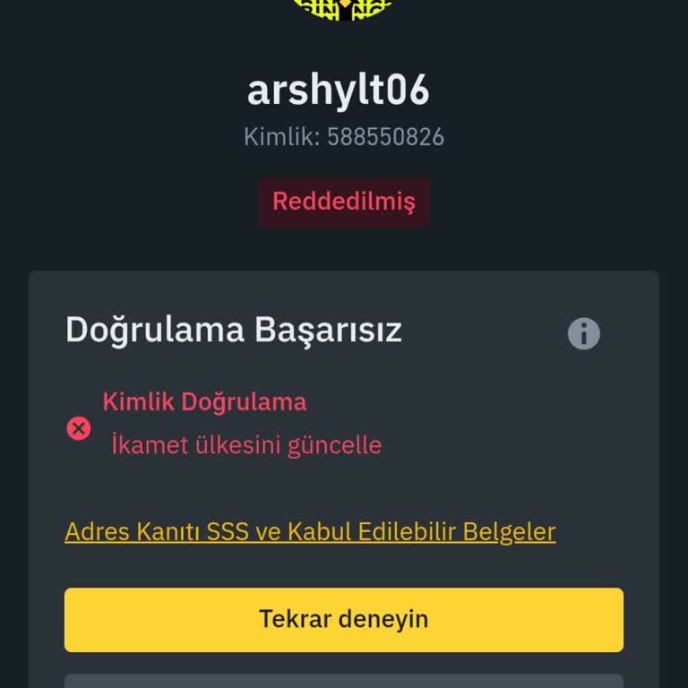 Binance Hesap Kısıtlaması Ve Ülke Değişikliği Sorunu