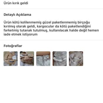 Aras Kargo İle Hasarlı Teslimat Sorunu