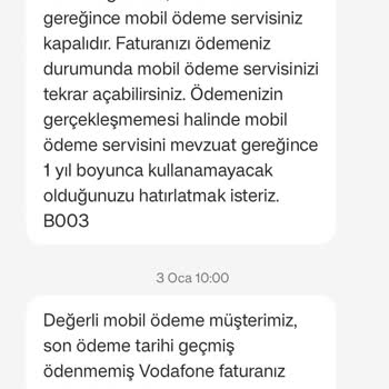 Vodafone Pay Abonelik İptali