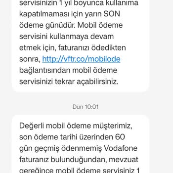Vodafone Pay Abonelik İptali