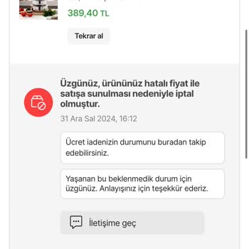 Yanlış Fiyat Etiketi Mağduriyeti