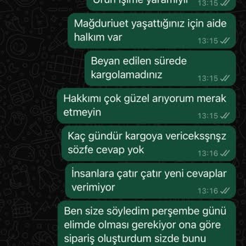Sipariş Verdiğim Hediyelikler Gelmedi Ve Hakarete Uğradım!