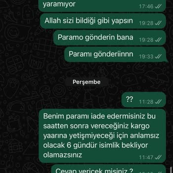 Sipariş Verdiğim Hediyelikler Gelmedi Ve Hakarete Uğradım!