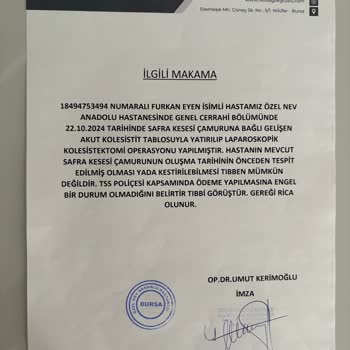 Özel Sağlık Sigortası Mağduriyeti: Ameliyat Ücreti Karşılanmadı