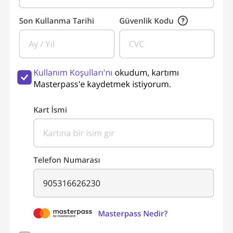 Eski Numaramda Takılı Kalan Masterpass Doğrulama Kodu Sorunu
